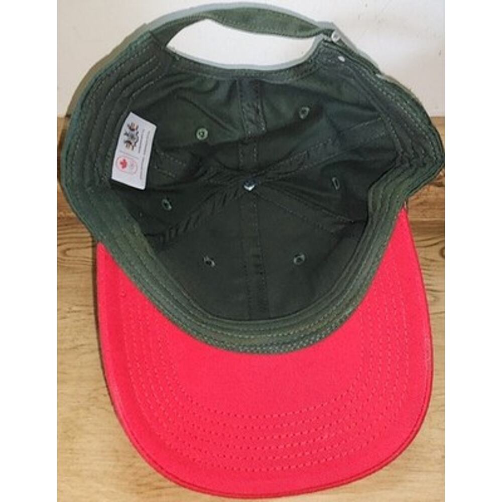 Hudson's Bay Co. Canada Olympic Hat Green Red Maple Leaf Adult Adjustable - Picture 10 of 12